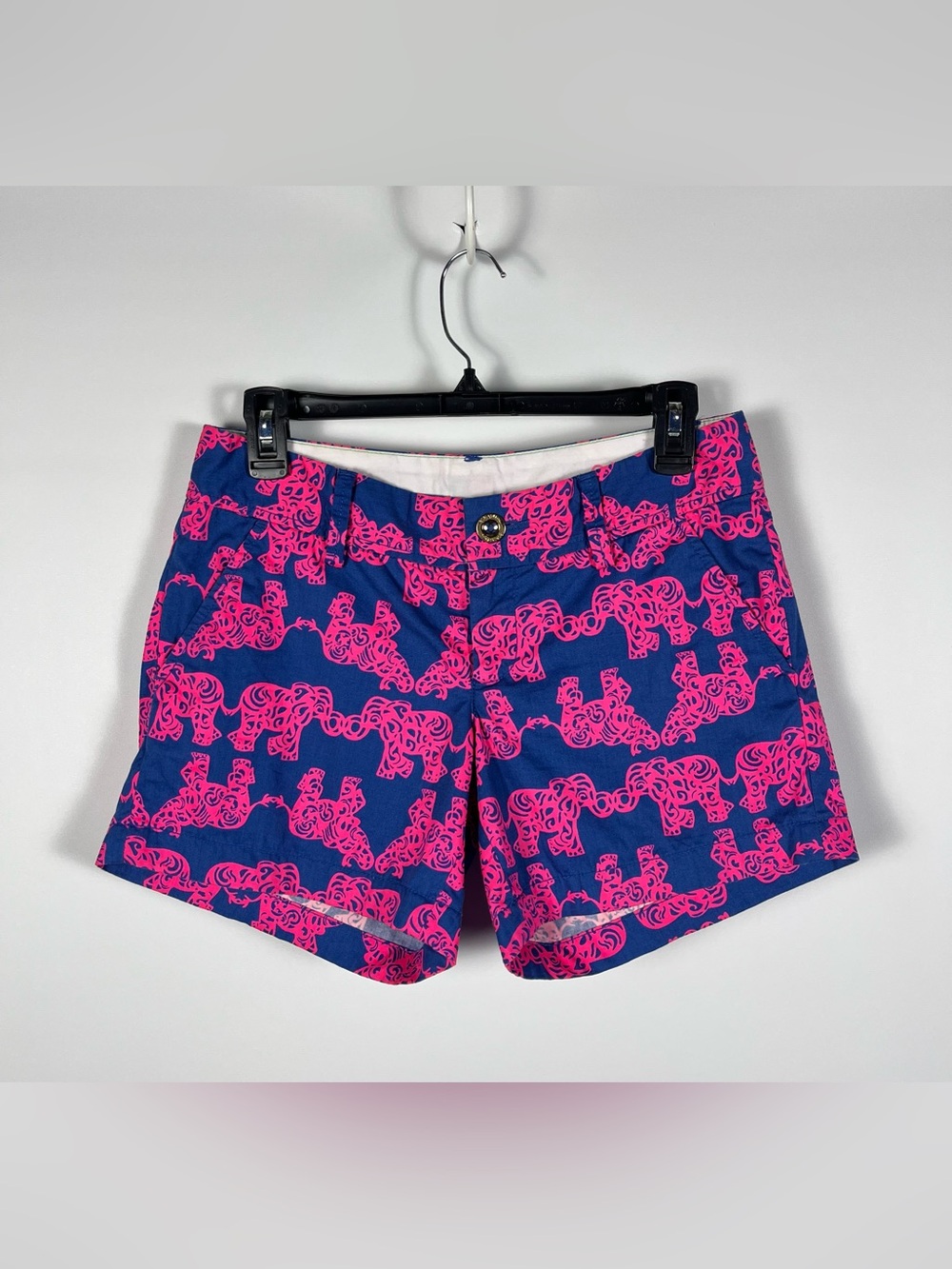 Lilly Pulitzer "Pack Your Trunk" Callahan Shorts 100% Cotton Size 0